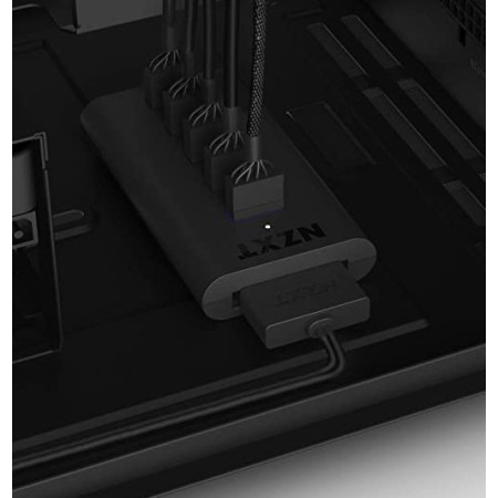 وحدة USB داخلية من NZXT, لتوسيع قدرة جهاز الكمبيوتر على الاتصال بأجهزة USB الداخلية,  4 منافذ USB 2.0 داخلية, مزودة بجسم مغناطيسي لسهولة التركيب