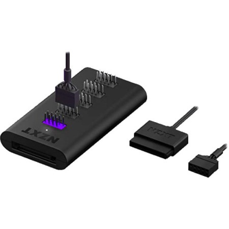 وحدة USB داخلية من NZXT, لتوسيع قدرة جهاز الكمبيوتر على الاتصال بأجهزة USB الداخلية,  4 منافذ USB 2.0 داخلية, مزودة بجسم مغناطيسي لسهولة التركيب
