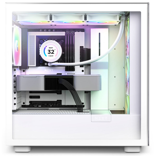 NZXT H7 Elite Premium ATX Mid Tower Gaming Case RGB - White NZXT H7 Elite Premium ATX Mid Tower Gaming Case RGB - White
