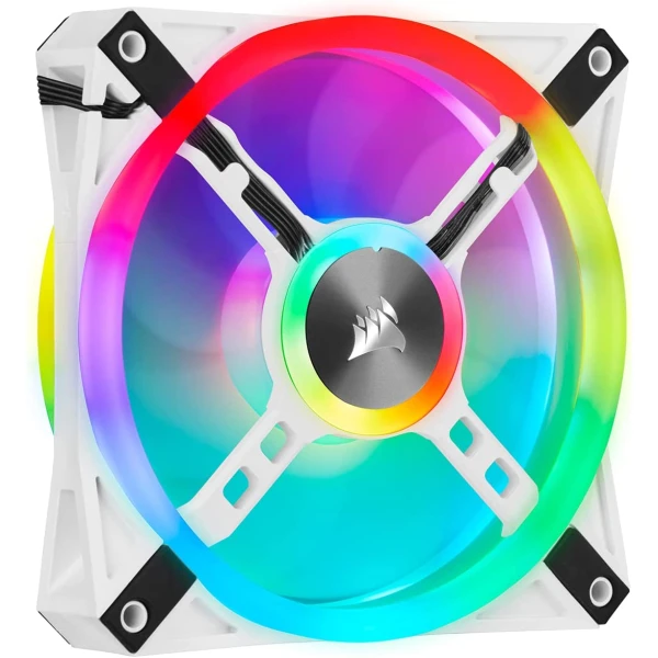 CORSAIR iCUE QL120 RGB FAN KIT 3X120MM - WHITE