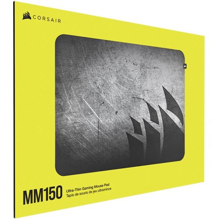لوحة ماوس ألعاب احترافية CORSAIR MM150 فائقة النحافة – متوسطة 350 × 260 مم ,صلب من البولي كربونات ,السماكة 0.5 مم ,القاعدة سيليكون مانع للانزلاق - اسود