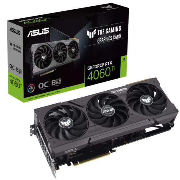 ASUS TUF Gaming Nvidia Geforce RTX 4060TI 8GB OC- GDDR6 ASUS TUF Gaming Nvidia Geforce RTX 4060TI 8GB OC- GDDR6
