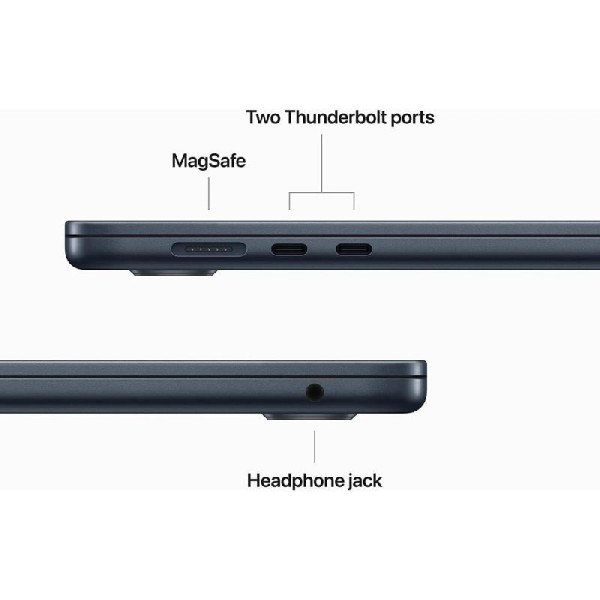 ابل ماك بوك اير 15 512GB - M2 لابتوب محمول - كحلي ابل ماك بوك اير 15 512GB - M2 لابتوب محمول - كحلي