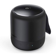 مكبر الصوت Soundcore Mini 3 Pro, بلوتوث 5.0, مقاومة للماء بمعيار IPX7, بطارية تدوم حتى 15 ساعة, إضاءة LED متزامنة مع الموسيقى, منفذ شحن USB-C - أسود 