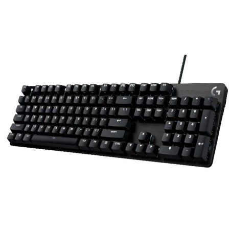 لوحة مفاتيح العاب ميكانيكية سلكي احترافي Logitech G413 SE مع إضاءة خلفية بيضاء ,مقاومة لتأثير الضغط المتعدد مع دعم 6 مفاتيح متزامنة - اسود
