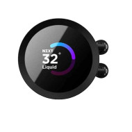   ان زي اكس تي كراكن 240 ملم  مبرد مائي مع شاشة مراوح مضيئة - اسود