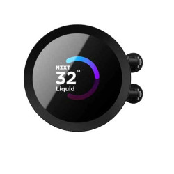   ان زي اكس تي كراكن 240 ملم  مبرد مائي مع شاشة مراوح مضيئة - اسود