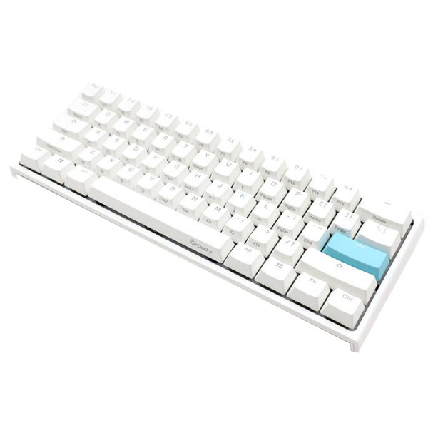 DUCKY ONE 2 MINI RGB MECHANICAL GAMING KEYBOARD [ CHERRY RGB SPEED] - WHITE -  داكي ون تو ميني كيبورد للالعاب