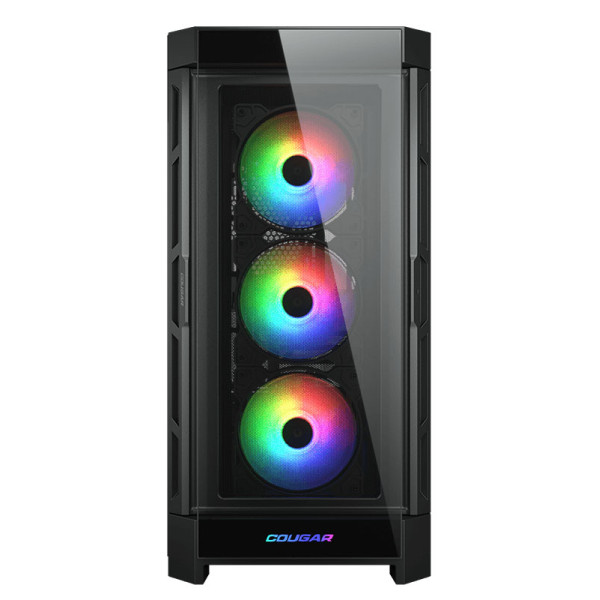 COUGAR DUOFACE PRO RGB E-ATX TEMP-GLASS/Airflow Pan MID TOWER CASE- BLACK - كيس كوغر دوفيس برو للالعاب COUGAR DUOFACE PRO RGB E-ATX TEMP-GLASS/Airflow Pan MID TOWER CASE- BLACK - كيس كوغر دوفيس برو للالعاب
