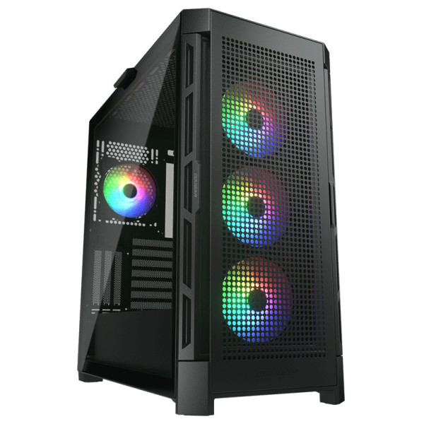COUGAR DUOFACE PRO RGB E-ATX TEMP-GLASS/Airflow Pan MID TOWER CASE- BLACK - كيس كوغر دوفيس برو للالعاب COUGAR DUOFACE PRO RGB E-ATX TEMP-GLASS/Airflow Pan MID TOWER CASE- BLACK - كيس كوغر دوفيس برو للالعاب