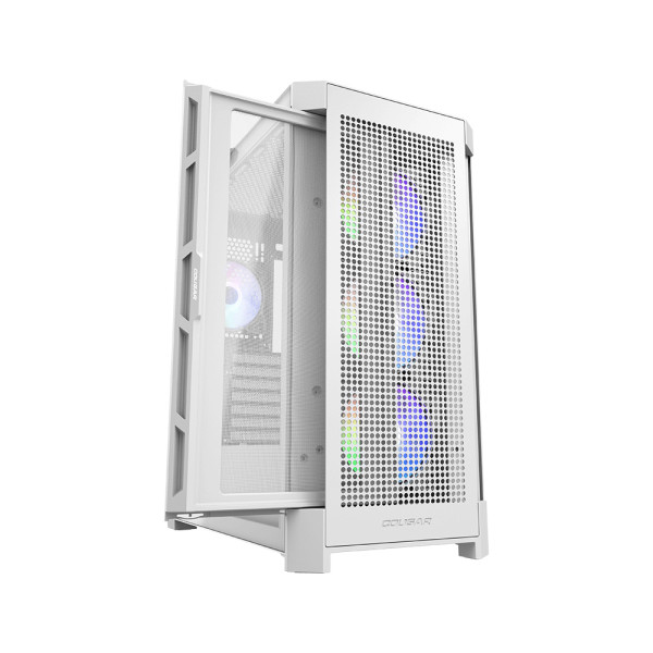 Cougar Duoface Pro Rgb E-Atx Temp-Glass-Airflow Pan Mid Tower Case - White Cougar Duoface Pro Rgb E-Atx Temp-Glass-Airflow Pan Mid Tower Case - White