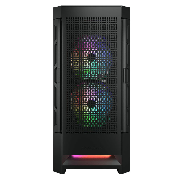 COUGAR DUOFACE RGB E-ATX TEMP-GLASS/Airflow MID TOWER CASE- BLACK - كيس كوغر دوفيس للالعاب COUGAR DUOFACE RGB E-ATX TEMP-GLASS/Airflow MID TOWER CASE- BLACK - كيس كوغر دوفيس للالعاب