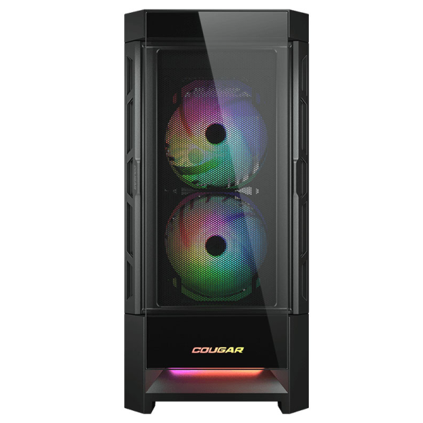 COUGAR DUOFACE RGB E-ATX TEMP-GLASS/Airflow MID TOWER CASE- BLACK - كيس كوغر دوفيس للالعاب COUGAR DUOFACE RGB E-ATX TEMP-GLASS/Airflow MID TOWER CASE- BLACK - كيس كوغر دوفيس للالعاب
