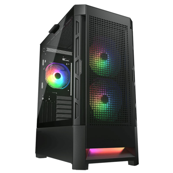 COUGAR DUOFACE RGB E-ATX TEMP-GLASS/Airflow MID TOWER CASE- BLACK - كيس كوغر دوفيس للالعاب COUGAR DUOFACE RGB E-ATX TEMP-GLASS/Airflow MID TOWER CASE- BLACK - كيس كوغر دوفيس للالعاب