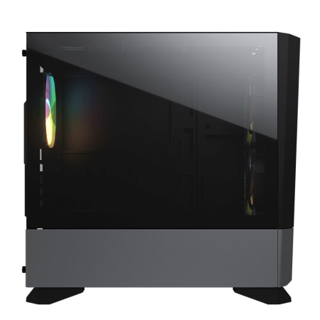 كيس كوجر MG140 Air RGB ميني تاور - واجهة شبكية - زجاج مقسى - أسود