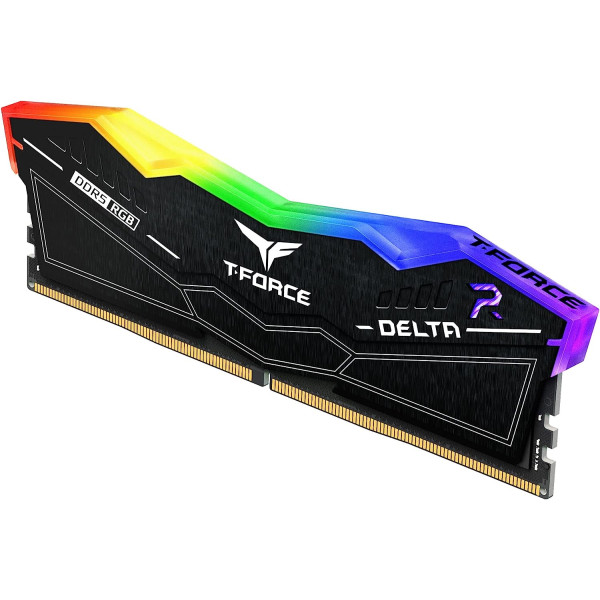 TEAM GROUP T-FORCE DELTA RGB RAM DDR5 32GB ( 2x 16GB ) 5600MHz - BLACK TEAM GROUP T-FORCE DELTA RGB RAM DDR5 32GB ( 2x 16GB ) 5600MHz - BLACK