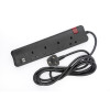 LEGRAND POWER EXTENTION COD 4 WAY+2 USB 3m -BLACK - توصيلة كهرباء 3 متر 4 مخرج LEGRAND POWER EXTENTION COD 4 WAY+2 USB 3m -BLACK - توصيلة كهرباء 3 متر 4 مخرج