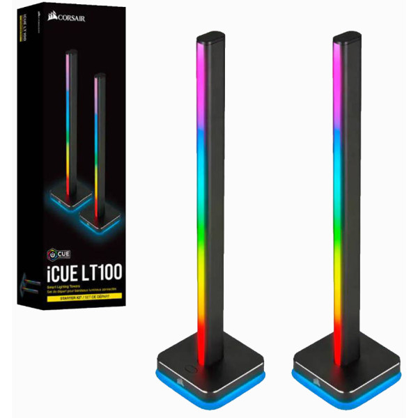 CORSAiR iCUE LT100 SMART LIGHTING TOWRES 2Pic STARTER KIT CORSAiR iCUE LT100 SMART LIGHTING TOWRES 2Pic STARTER KIT
