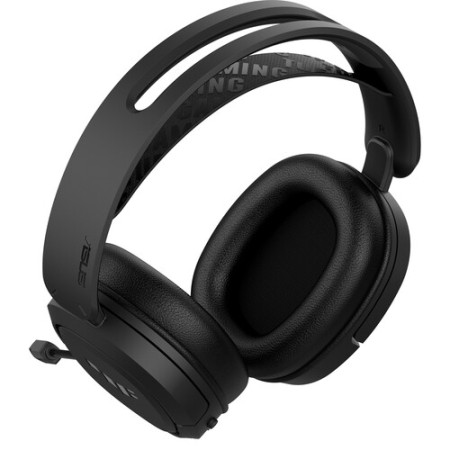 سماعة العاب لاسلكية احترافية ASUS TUF Gaming H1، اتصال لاسلكي عبر USB‑C، دعم الصوت المحيطي الافتراضي 7.1، تصميم خفيف الوزن، حتى 15 ساعة من الاستخدام - اسود