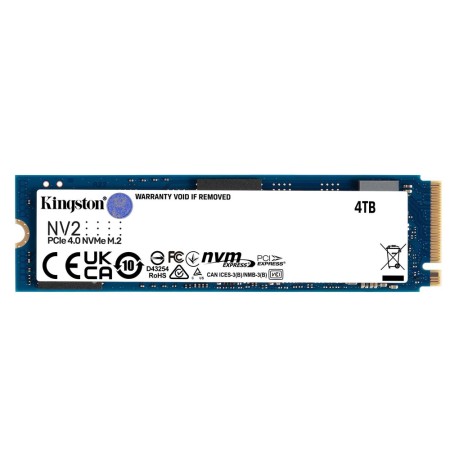 KINGSTON NV2 SNV2S/4000G SSD PCIe 4.0 NVMe M.2 2280 - 4TB - هاردسك M.2كينجستون إس إس دي KINGSTON NV2 SNV2S/4000G SSD PCIe 4.0 NVMe M.2 2280 - 4TB - هاردسك M.2كينجستون إس إس دي