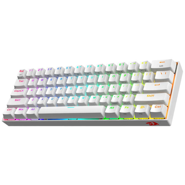 REDRAGON K530 DRACONIC Pro RGB 60% MECHANICHAL WIRELESS GAMING KEYBOARD - WHITE - ريد دراقون دراجونيك برو كيبورد العاب لاسلكي - أبيض REDRAGON K530 DRACONIC Pro RGB 60% MECHANICHAL WIRELESS GAMING KEYBOARD - WHITE - ريد دراقون دراجونيك برو كيبورد العاب لاسلكي - أبيض