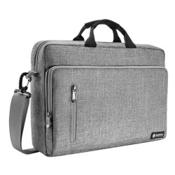  تومتوك حقيبة كمبيوتر محمول بمقاس 16 بوصة - رمادي