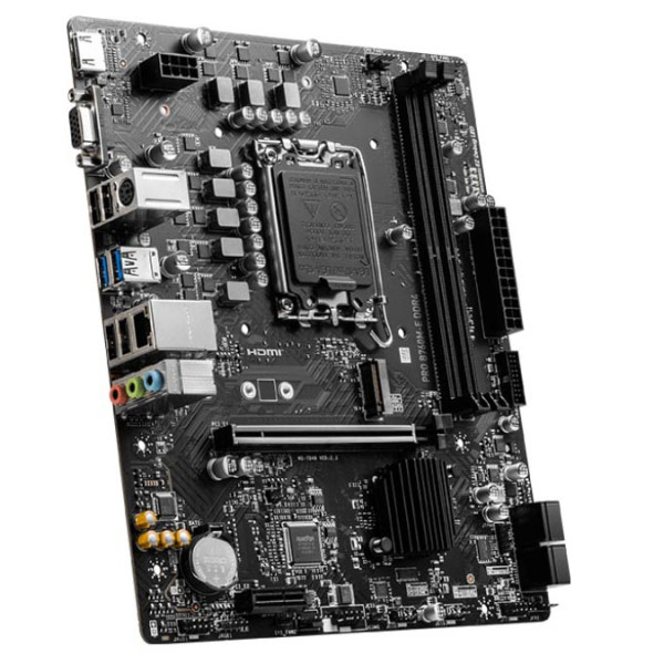 مذربورد إم إس أى برو B760M E DDR4 تدعم PCIe 4.0 - أسود مذربورد إم إس أى برو B760M E DDR4 تدعم PCIe 4.0 - أسود