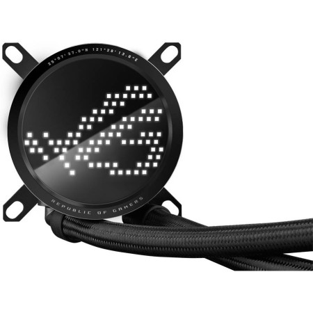 ASUS ROG Ryuo III 360 ARGB AIO liquid CPU cooler, Triple 120mm ARGB fans, AniMe Matrix display, Aura Sync RGB, support Intel and AMD sockets - Black