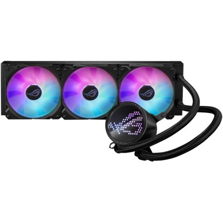 ASUS ROG Ryuo III 360 ARGB AIO liquid CPU cooler, Triple 120mm ARGB fans, AniMe Matrix display, Aura Sync RGB, support Intel and AMD sockets - Black