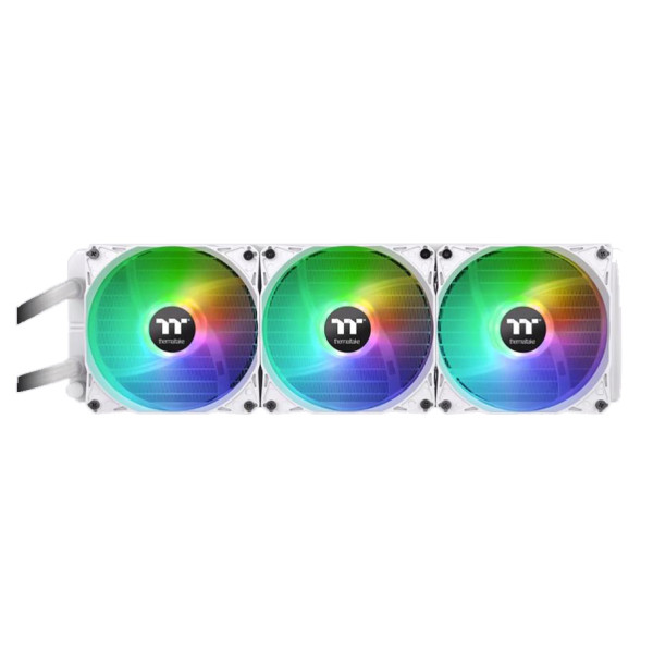 THERMALTAKE TH360 ARGB SYNC SNOW EDITION LIQUID COOLER RGB FAN x3 - WHITE - ثيرمال تيك مبريد مائي للكمبيوتر THERMALTAKE TH360 ARGB SYNC SNOW EDITION LIQUID COOLER RGB FAN x3 - WHITE - ثيرمال تيك مبريد مائي للكمبيوتر