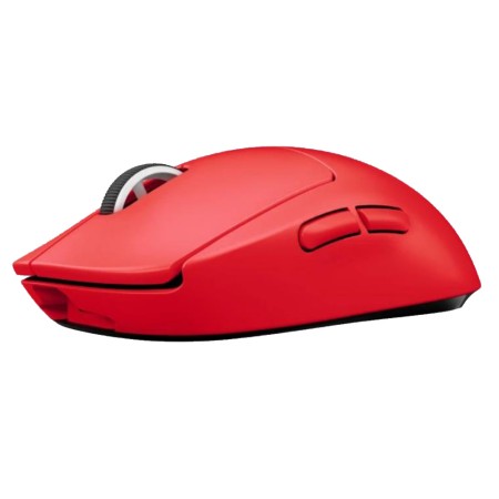ماوس الألعاب اللاسلكي Logitech G Pro X Superlight، مستشعر بصري HERO 25K بدقة تصل إلى 25,600 DPI، وزن أقل من 63 جرامًا، 5 أزرار قابلة للبرمجة – أحمر