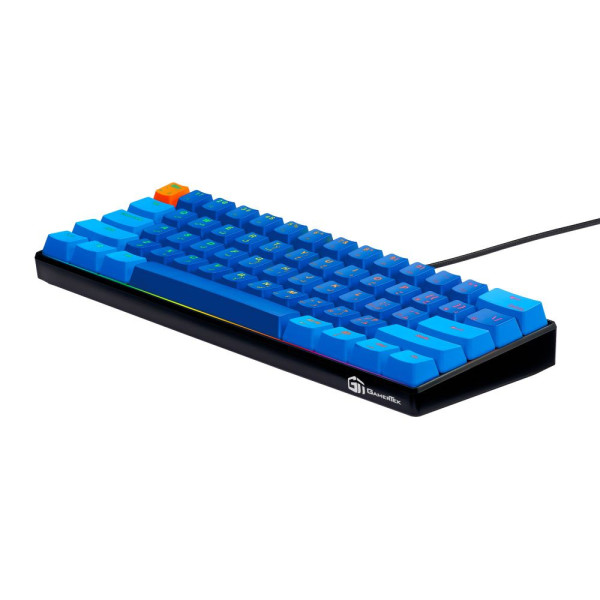 Gamertek Gk60 Mini Mechanical Keyboard Linar Red Switch – Jazz/Blue Gamertek Gk60 Mini Mechanical Keyboard Linar Red Switch – Jazz/Blue