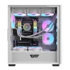 Darkflash DF2100 ATX Mid Tower Case 4x ARGB Fans - White Darkflash DF2100 ATX Mid Tower Case 4x ARGB Fans - White