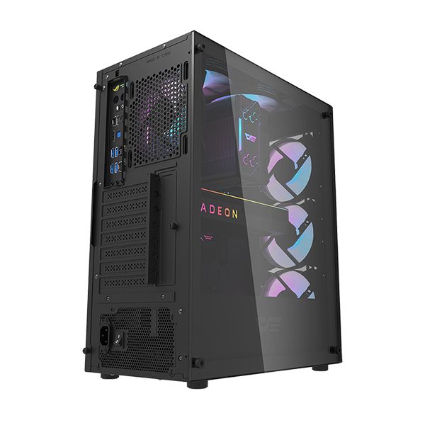 دارك فلاش Dk352 بلس كيس كمبيوتر للالعاب ب 4 مراوح مضيئة ARGB - أسود دارك فلاش Dk352 بلس كيس كمبيوتر للالعاب ب 4 مراوح مضيئة ARGB - أسود