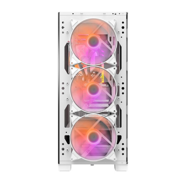 Darkflash DK361 ATX Mid Tower Case 4x ARGB Fan - White Darkflash DK361 ATX Mid Tower Case 4x ARGB Fan - White