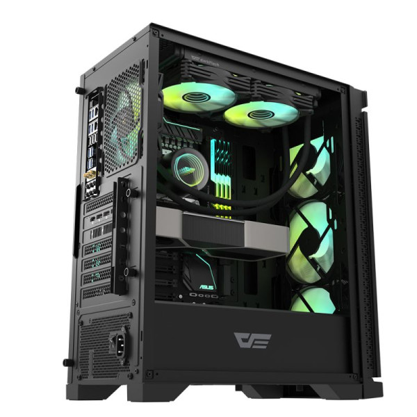 Darkflash DK361 ATX Mid Tower Case 4x ARGB Fan - Black Darkflash DK361 ATX Mid Tower Case 4x ARGB Fan - Black