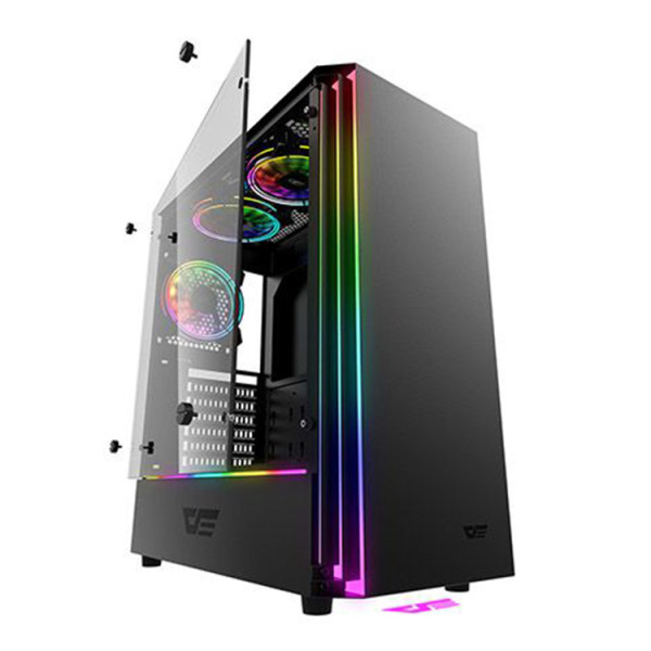 Darkflash J11 ATX Mid Tower Case 3x Fixed Fans - Black Darkflash J11 ATX Mid Tower Case 3x Fixed Fans - Black