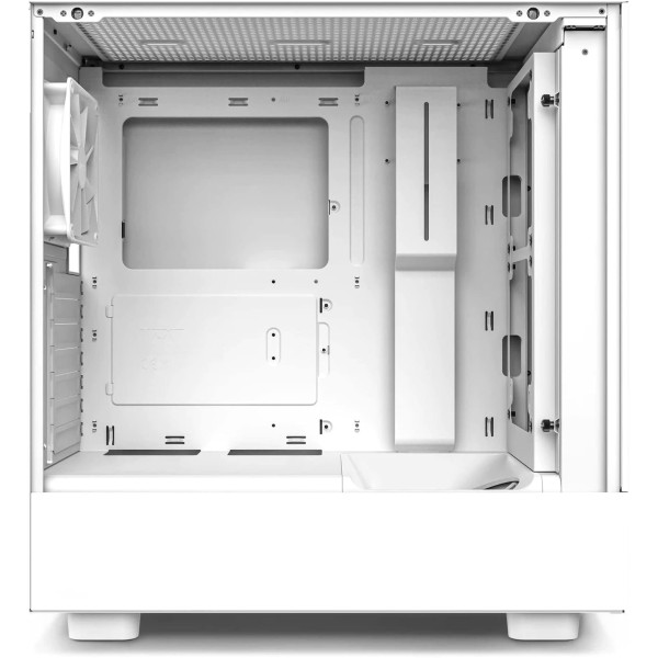 Nzxt H5 Flow Atx Mid Tower Gaming Case 2x Fans 140m RGB - White Nzxt H5 Flow Atx Mid Tower Gaming Case 2x Fans 140m RGB - White