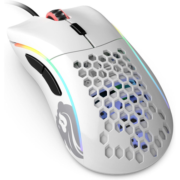 Glorious Model D- Minus Gaming Mouse Rgb - Glossy White Glorious Model D- Minus Gaming Mouse Rgb - Glossy White