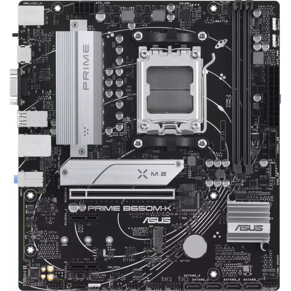 Asus Prime B650m-K Ddr5 Aura Sync - Amd Socket Am5 Asus Prime B650m-K Ddr5 Aura Sync - Amd Socket Am5