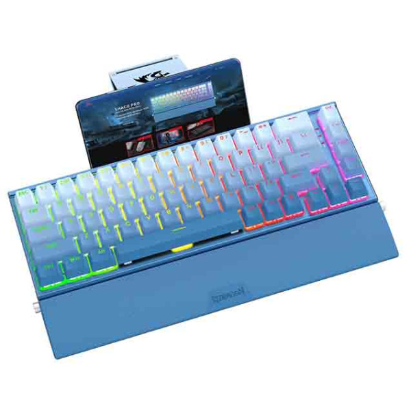 REDRAGON SHACO PRO 3 Wired/BT/2.4Ghz MECHANICHAL GAMING KEYBOARD 60% - RED SWITCH - BLUE REDRAGON SHACO PRO 3 Wired/BT/2.4Ghz MECHANICHAL GAMING KEYBOARD 60% - RED SWITCH - BLUE