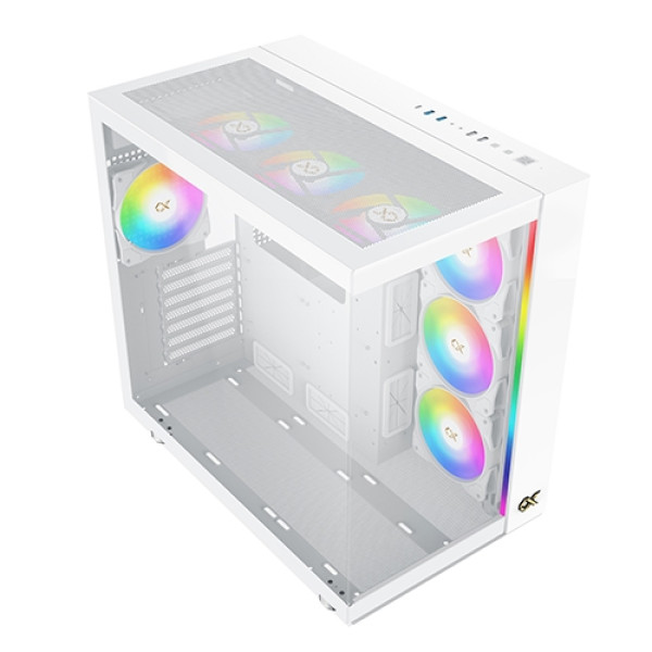 Xigmatek Aqua Ultra Air Wide Body Gaming Midtower E-Atx Case 7x Rgb Fans - White Xigmatek Aqua Ultra Air Wide Body Gaming Midtower E-Atx Case 7x Rgb Fans - White