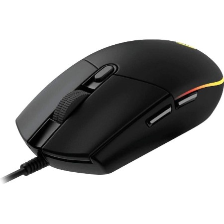 LOGITECH G203 Wired gaming mouse, Gaming-grade sensor, up to 8,000 DPI, LIGHTSYNC RGB, 6 buttons, Smooth PTFE feet - BLACK LOGITECH G203 Wired gaming mouse, Gaming-grade sensor, up to 8,000 DPI, LIGHTSYNC RGB, 6 buttons, Smooth PTFE feet - BLACK