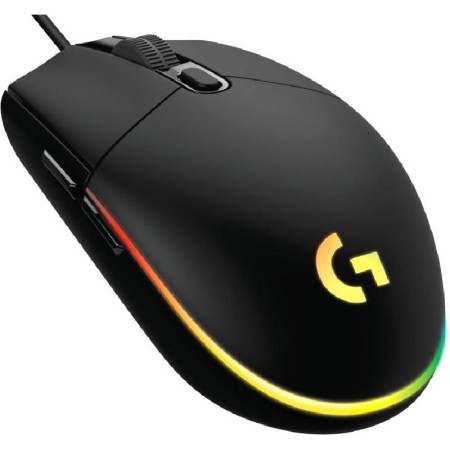 LOGITECH G203 Wired gaming mouse, Gaming-grade sensor, up to 8,000 DPI, LIGHTSYNC RGB, 6 buttons, Smooth PTFE feet - BLACK LOGITECH G203 Wired gaming mouse, Gaming-grade sensor, up to 8,000 DPI, LIGHTSYNC RGB, 6 buttons, Smooth PTFE feet - BLACK