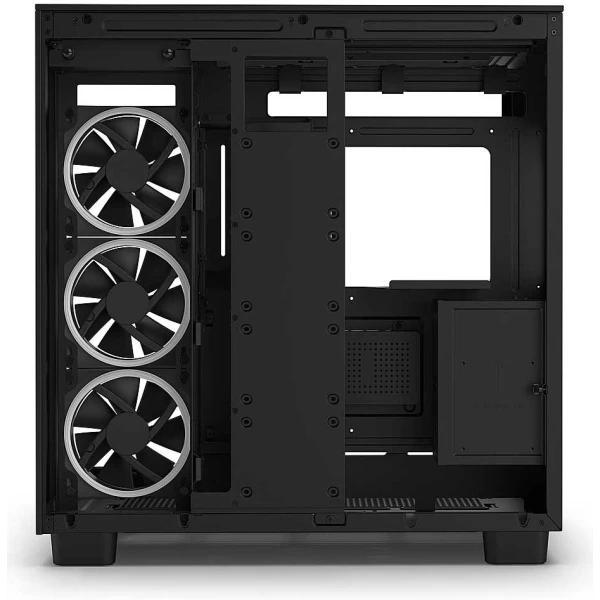 NZXT H9 Elite Mid Tower Airflow Case (3x FANs RGB + 1xFAN Without RGB) - Black