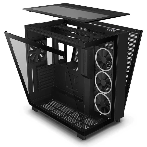 NZXT H9 Elite Mid Tower Airflow Case (3x FANs RGB + 1xFAN Without RGB) - Black