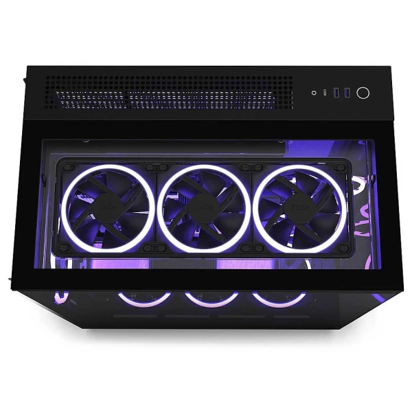 NZXT H9 Elite Mid Tower Airflow Case (3x FANs RGB + 1xFAN Without RGB) - Black