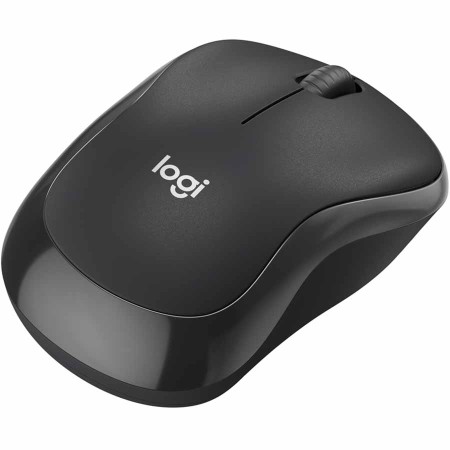 فأرة بلوتوث Logitech M240 Silent، بتقنية SilentTouch، 3 أزرار بسيطة، عمر البطارية حتى 18 شهر – اسود