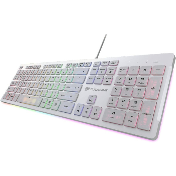 COUGAR VANTAR S GAMING KEYBOARD SCISSOR-SWITCH ( WHITE) COUGAR VANTAR S GAMING KEYBOARD SCISSOR-SWITCH ( WHITE)