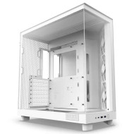 أن زد أكس تي H6 فلو كيس كمبيوتر للالعاب مع 3 مراوح غير مضية - ابيض